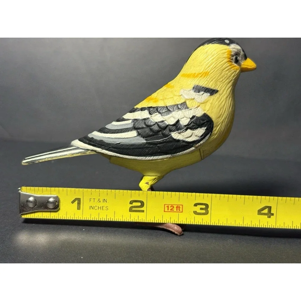 Vintage Yellow Goldfinch Bird Figurine 4